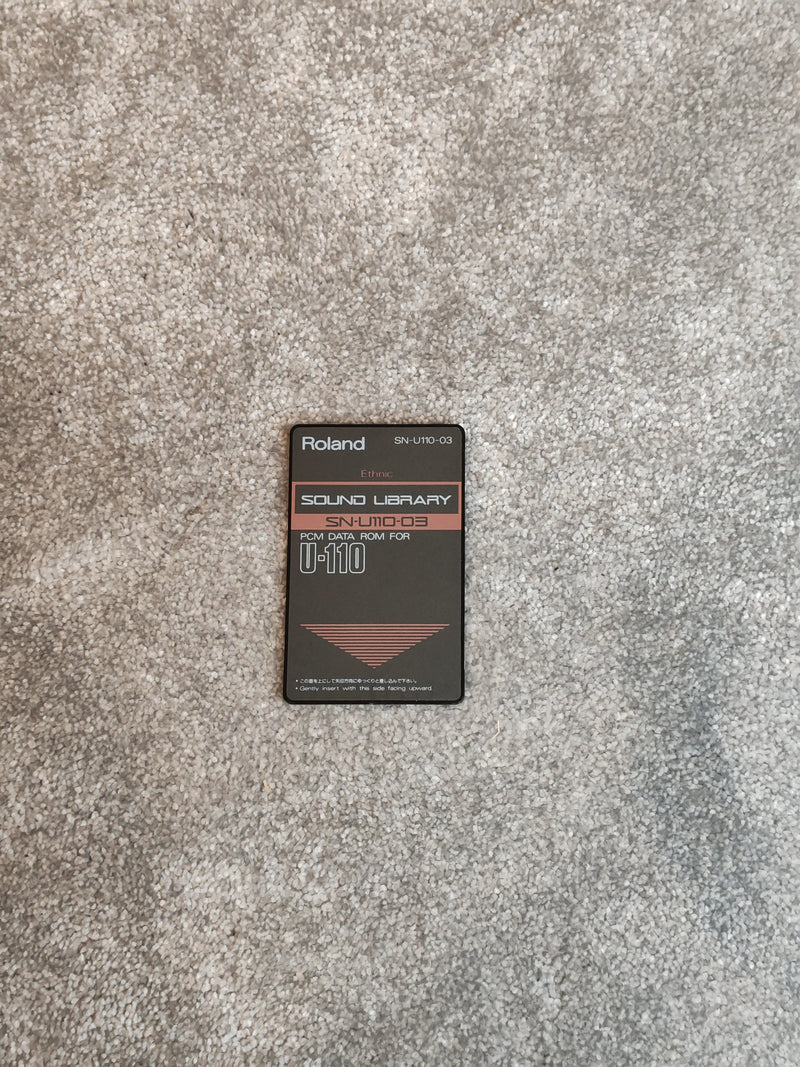 Roland U-110 Sound Library Card - SN-U110-03 - Ethnic PCM Card - Image 3