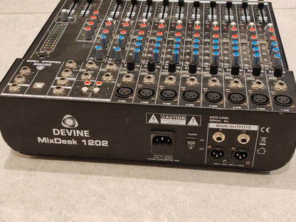 DEVINE MixDesk 1202 - Professional 12 Channel Mixer With Built in EQ