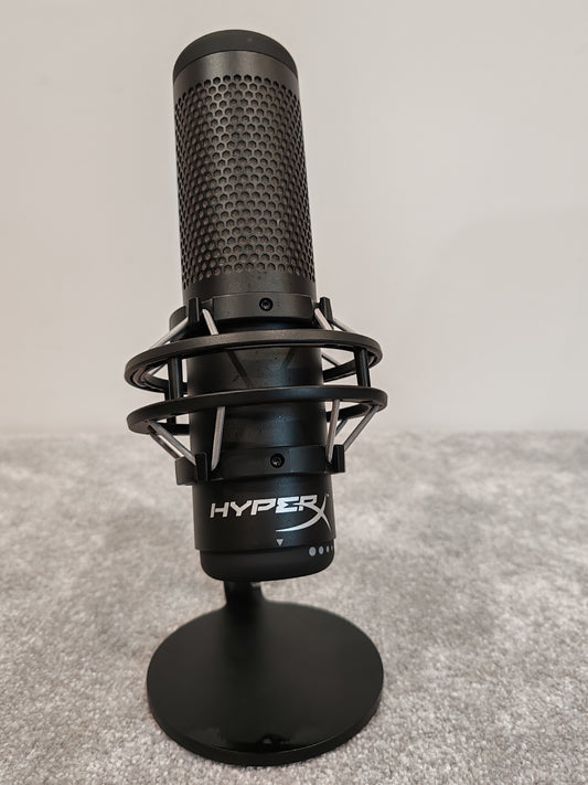 HyperX QuadCast S USB Condenser Microphone w/ Shock Mount and USB Cable