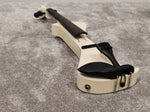Electric Violin w/ Bow, Extra Bridges, New Strings and Hard Case with Strap - White - Image 3