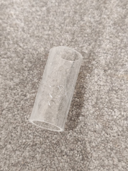 Plastic Guitar Finger Slide - 60mm x 24mm - Clear - Brand New