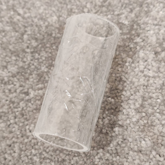 Plastic Guitar Finger Slide - 60mm x 24mm - Clear - Brand New