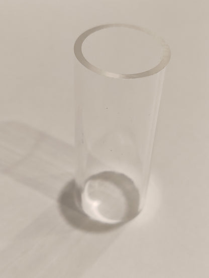 Plastic Guitar Finger Slide - 60mm x 24mm - Clear - Brand New