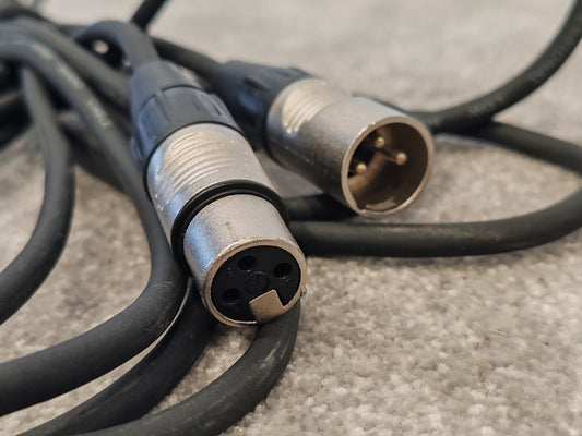 4x 6m Stagg XLR Microphone Cables - Male to Female