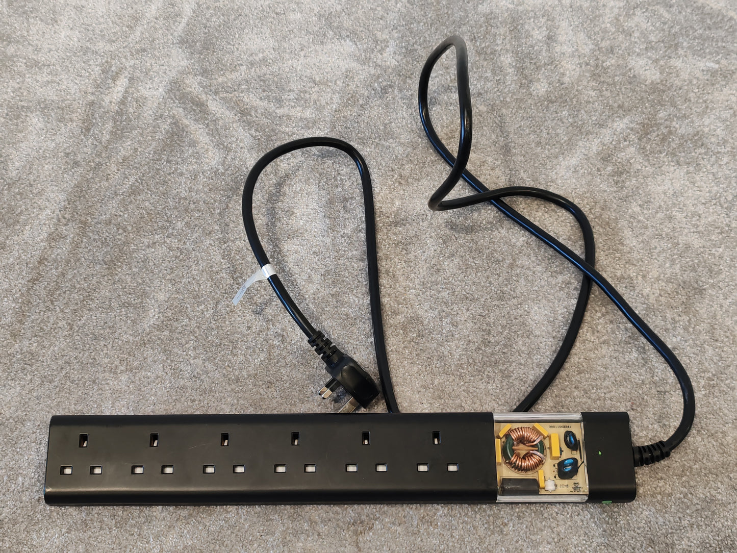 Tacima CS947 6 Way UK Mains Conditioner with Surge Protector Interference Filter
