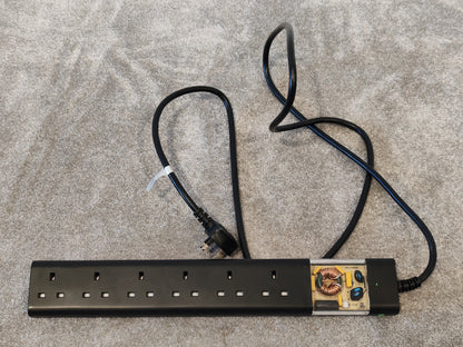 Tacima CS947 6 Way UK Mains Conditioner with Surge Protector Interference Filter