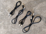4x 1m XLR Cables - Various Brands - Male to Female - Image 2