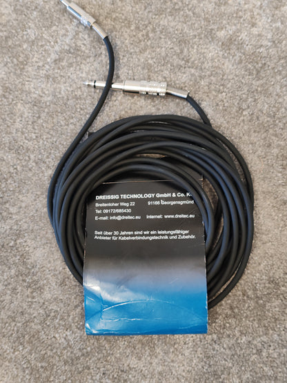 Dreitec 5m Mono Audio Cable - 6.3mm to 3.5mm Jack Plug