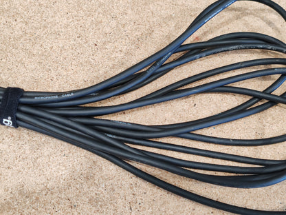 2x 10m XLR Microphone Cables Male to Female