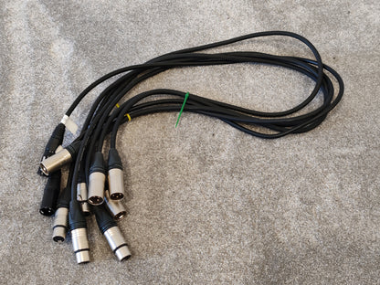 5X 1m XLR Microphone Cables Male to Female