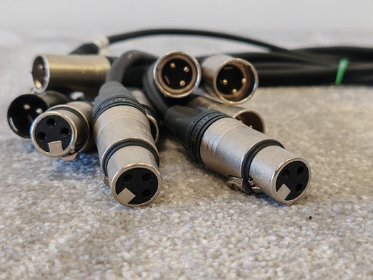 5X 1m XLR Microphone Cables Male to Female