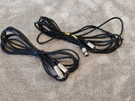 2X 3m XLR Microphone Cables Male to Female - Image 1