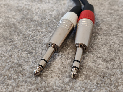 VisioSound High Performance Audio Cable - 2x Stereo 1/4" TRS to 2x XLR