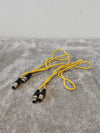 2X 1.5m qtx XLR Microphone Cables Male to Female - Yellow - Photo 1