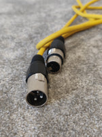 2X 1.5m qtx XLR Microphone Cables Male to Female - Yellow - Image 3