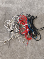 7 x CAT 5 Ethernet Network Cables Various Lengths and Colours - Image 1
