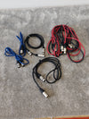 Selection of 6 XLR Cables, Brands including Van Damme, qtx, Lynx, Various Lengths and Colours - Photo 1