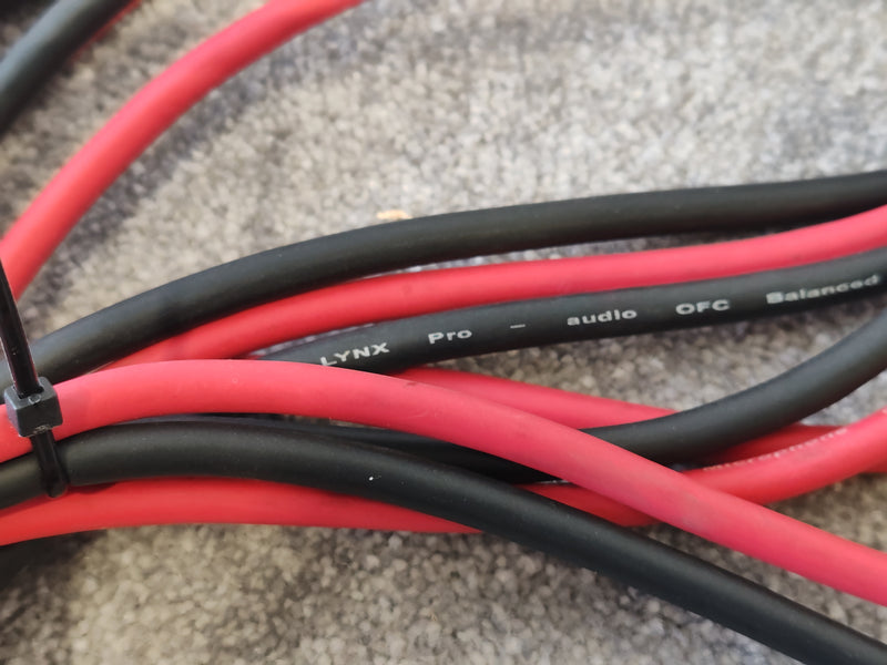 Selection of 6 XLR Cables, Brands including Van Damme, qtx, Lynx, Various Lengths and Colours - Image 4