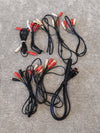 9x Dual RCA Phono Cables, Various Lengths, Brands and Plug Styles - Photo 1