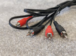9x Dual RCA Phono Cables, Various Lengths, Brands and Plug Styles - Image 4