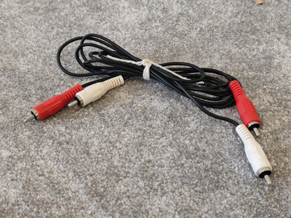 9x Dual RCA Phono Cables, Various Lengths, Brands and Plug Styles