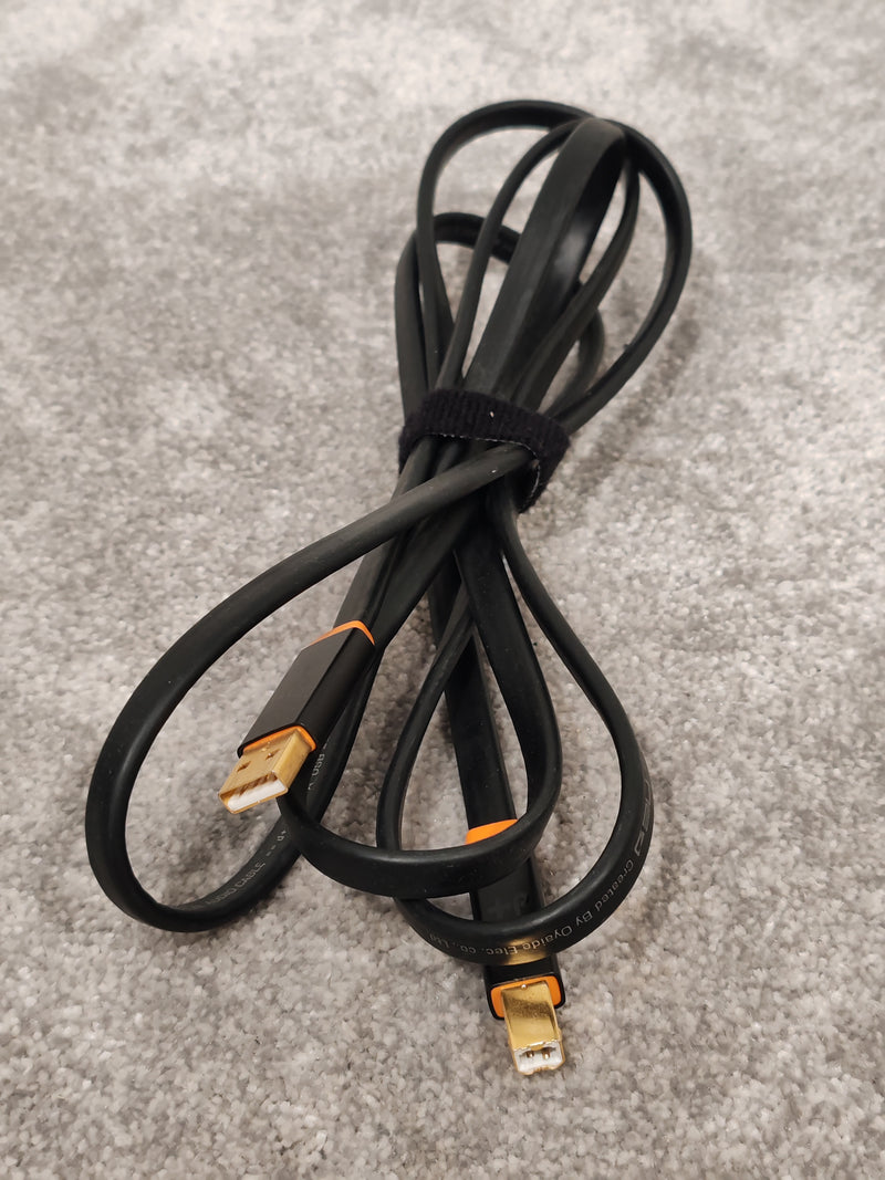 NEO by Oyaide d+ USB 2.0 Cable Class A 2m - Black and Orange - Image 2