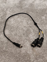 MIDI Breakout Cable 6 Pin Din - MIDI Y Splitter - 50cm - Image 1