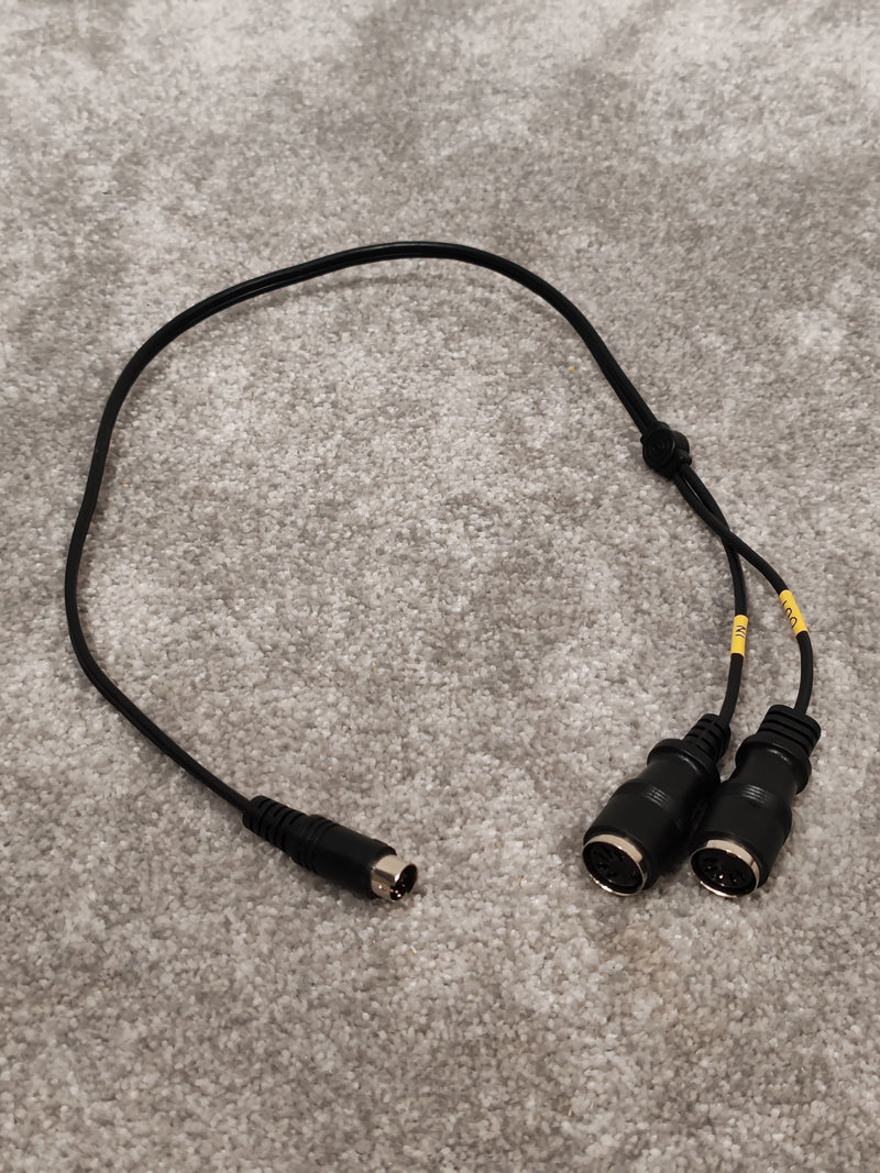 MIDI Breakout Cable 6 Pin Din - MIDI Y Splitter - 50cm - Image 1