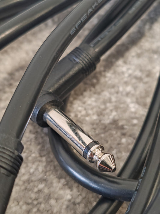 1/4" TS Mono Guitar Cable, Moulded Jacks, 6M