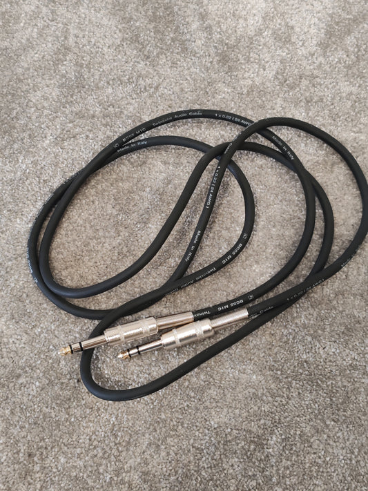 BC55 1/4" TRS Stereo 2M Mic Cable - Twinaxial