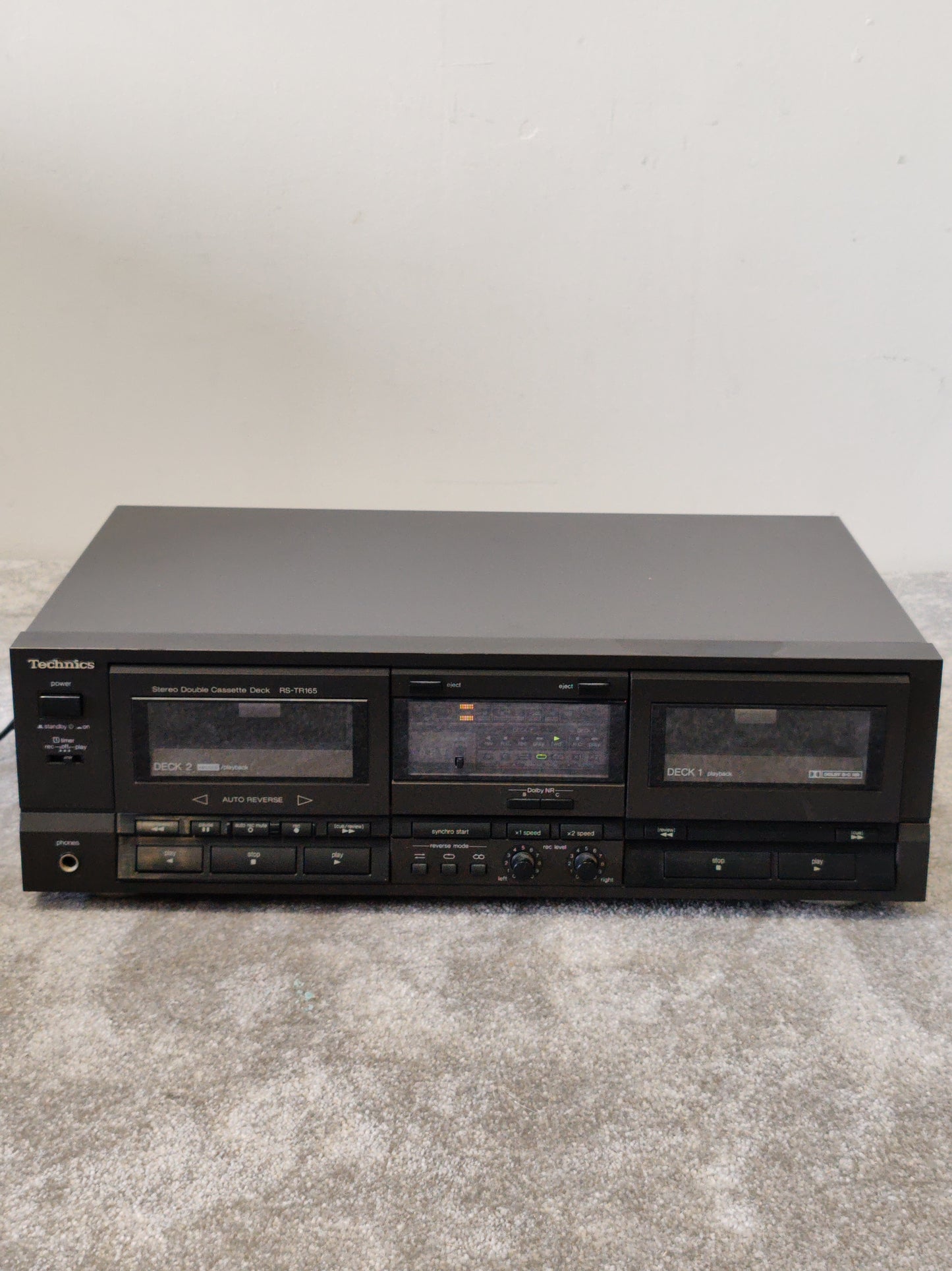 Technics RS-TR165 Stereo Double Cassette Deck – Very Good Condition
