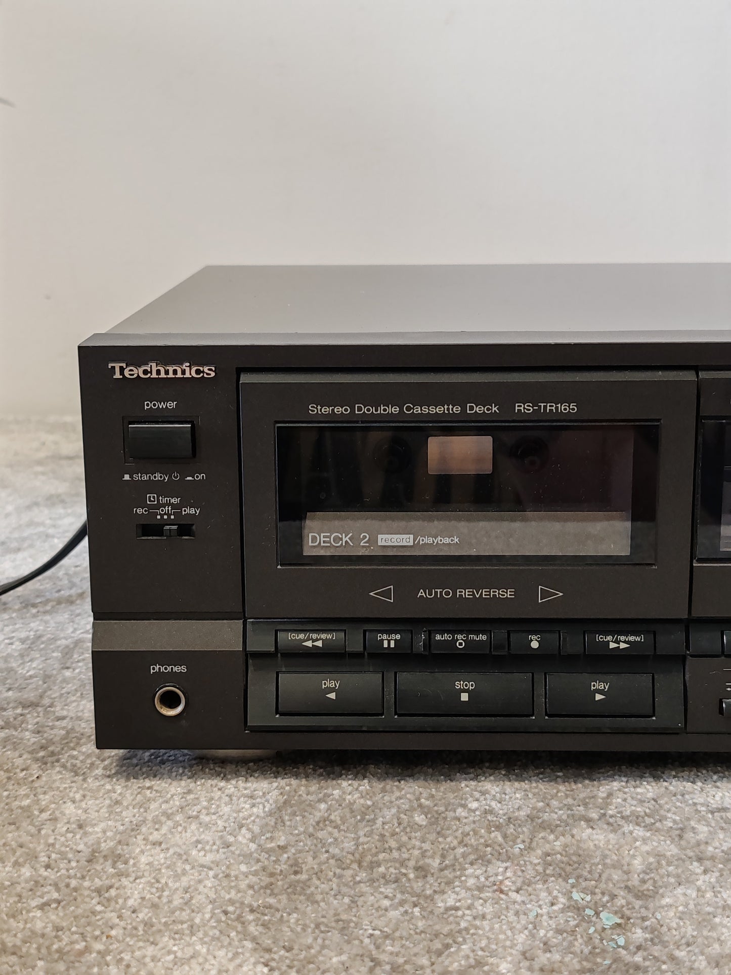 Technics RS-TR165 Stereo Double Cassette Deck – Very Good Condition