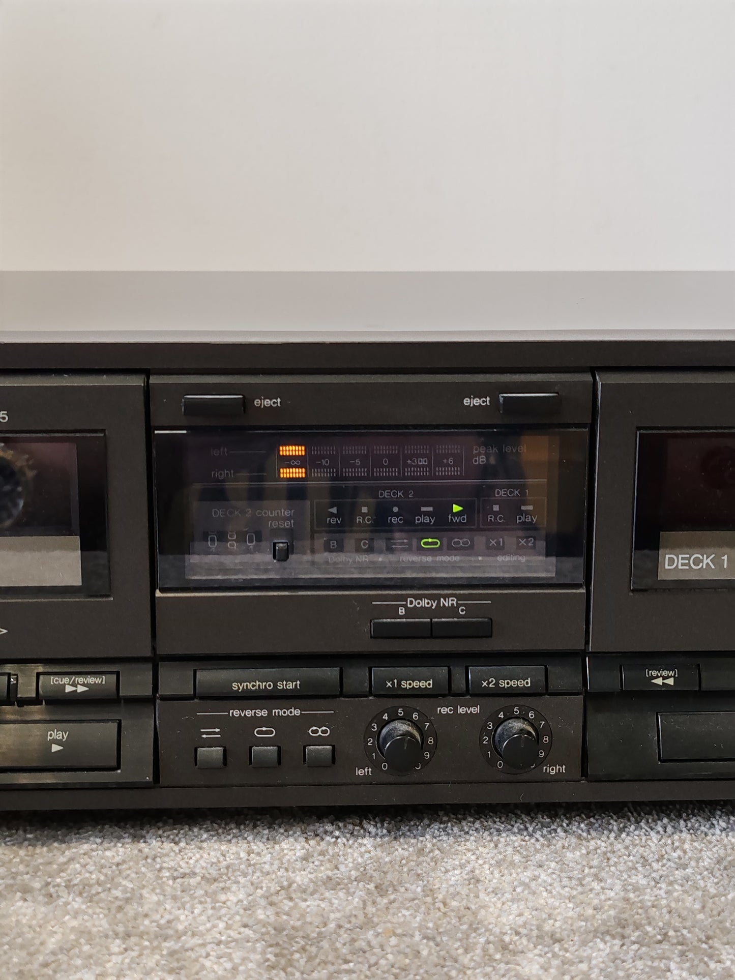 Technics RS-TR165 Stereo Double Cassette Deck – Very Good Condition