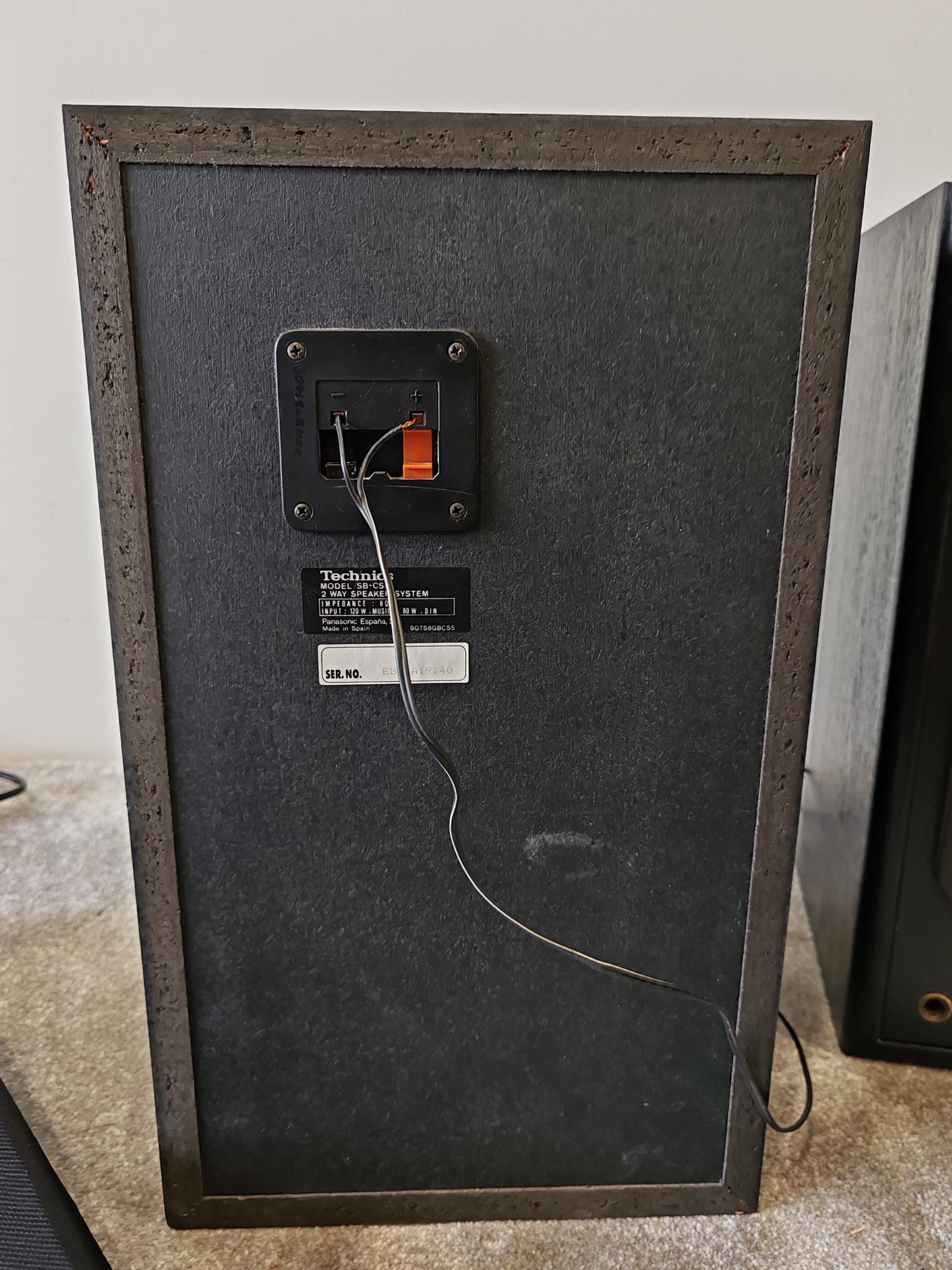 Technics SB-CS5 Hi-Fi Speaker System Pair- Very Good Condition