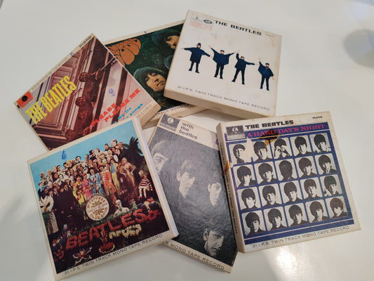6x Beatles Reel to Reel Records - 2 Track Mono