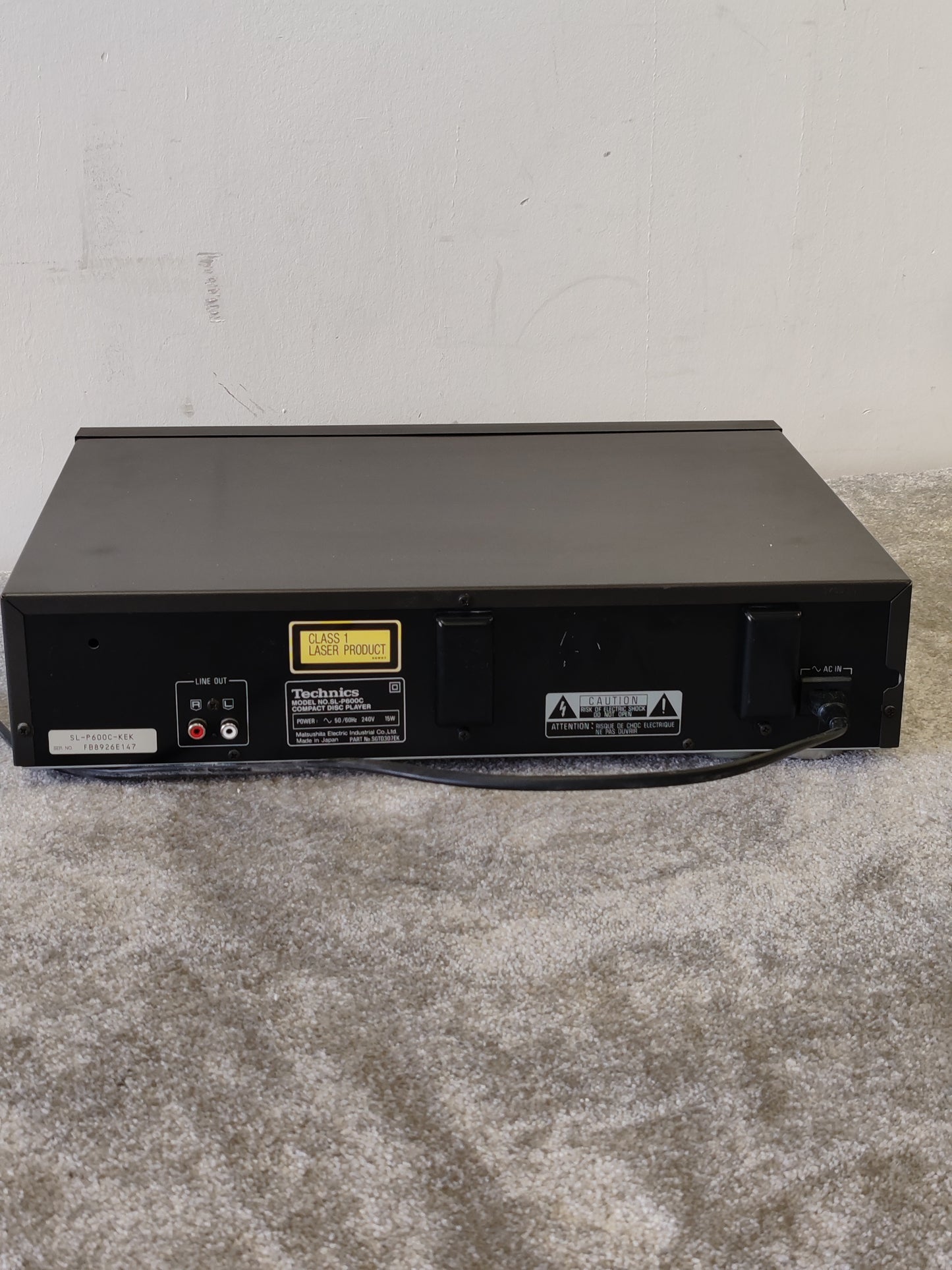 Technics SL-P600C Multi CD Player – Spares or Repair – Missing Disc Changer