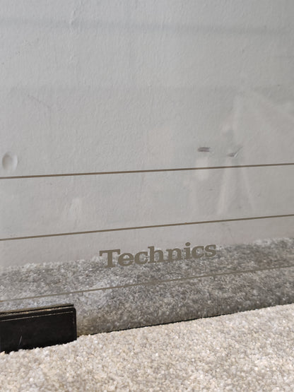 Technics Hi-Fi Cabinet Glass Door with Technics logo – Vintage - Very Good