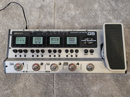 Zoom G5 Guitar Multi-Effects & Amp Simulator – Excellent w/ Original Box