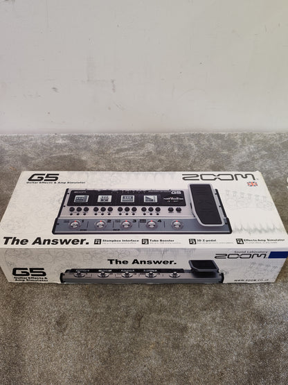 Zoom G5 Guitar Multi-Effects & Amp Simulator – Excellent w/ Original Box