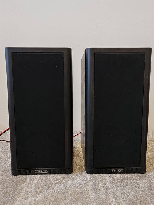 Mission 761i Matched Pair 75W Bookshelf Speakers – Fair/Good w/ Cosmetic Repairs, Fully Working