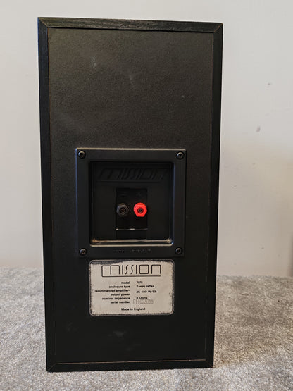 Mission 761i Matched Pair 75W Bookshelf Speakers – Fair/Good w/ Cosmetic Repairs, Fully Working