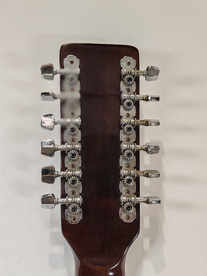 Kiso Suzuki WT-100 12 String Acoustic Guitar - Rich Tone, Mahogany Body - Good