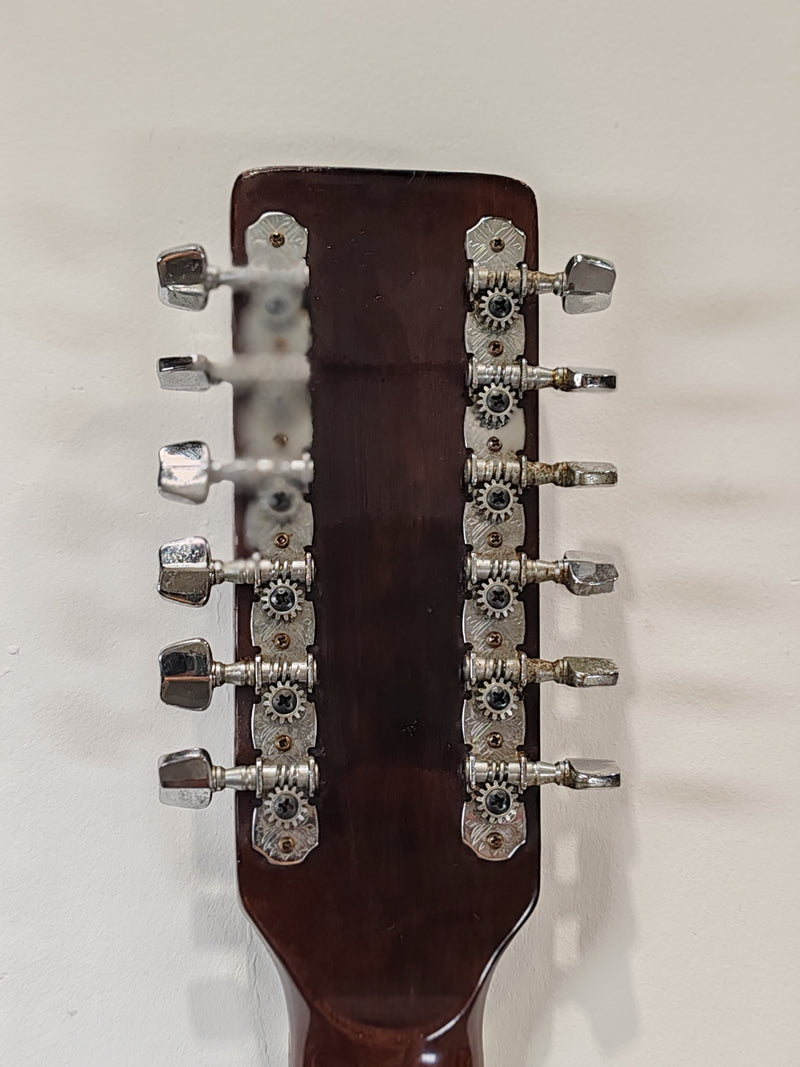 Kiso Suzuki WT-100 12 String Acoustic Guitar - Rich Tone, Mahogany Body - Good - Image 9