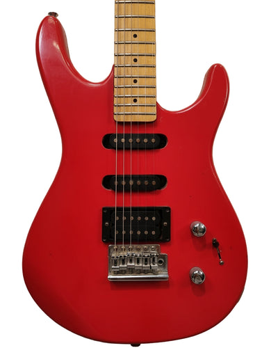 Washburn Junior G-JR-V Electric Guitar - Red Solid Body, Rosewood Fretboard - Good w/ Soft Case
