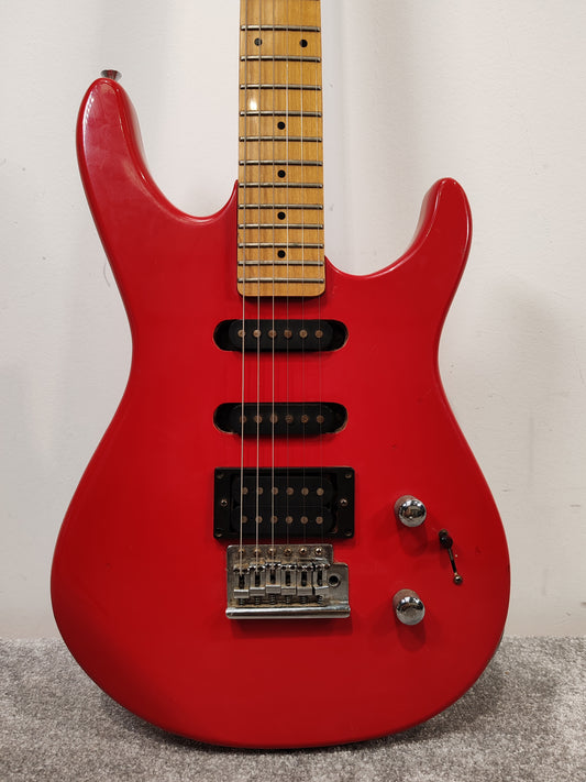 Washburn Junior G-JR-V Electric Guitar - Red Solid Body, Rosewood Fretboard - Good w/ Soft Case