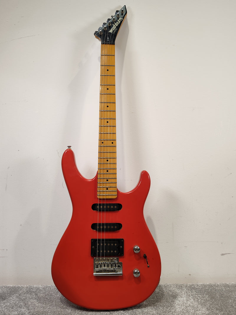 Washburn Junior G-JR-V Electric Guitar - Red Solid Body, Rosewood Fretboard - Good w/ Soft Case - Image 2