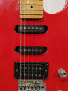 Washburn Junior G-JR-V Electric Guitar - Red Solid Body, Rosewood Fretboard - Good w/ Soft Case - Photo 3