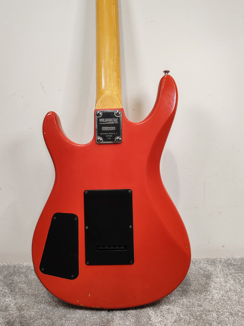 Washburn Junior G-JR-V Electric Guitar - Red Solid Body, Rosewood Fretboard - Good w/ Soft Case - Image 8