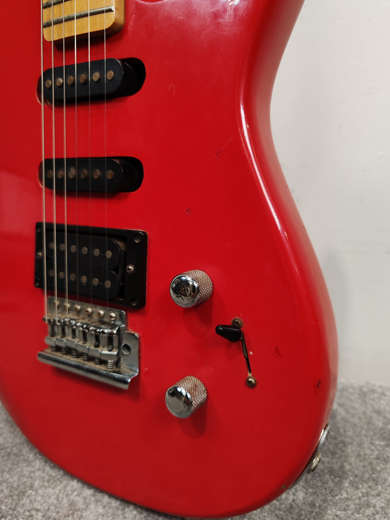 Washburn Junior G-JR-V Electric Guitar - Red Solid Body, Rosewood Fretboard - Good w/ Soft Case - Image 15