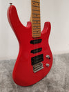 Washburn Junior G-JR-V Electric Guitar - Red Solid Body, Rosewood Fretboard - Good w/ Soft Case - Photo 16